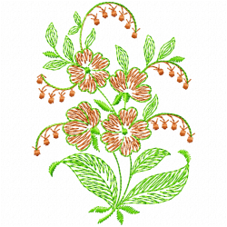 Flowers And Tree Embroidery Design 1 Flowers And Tree Embroidery Design 1